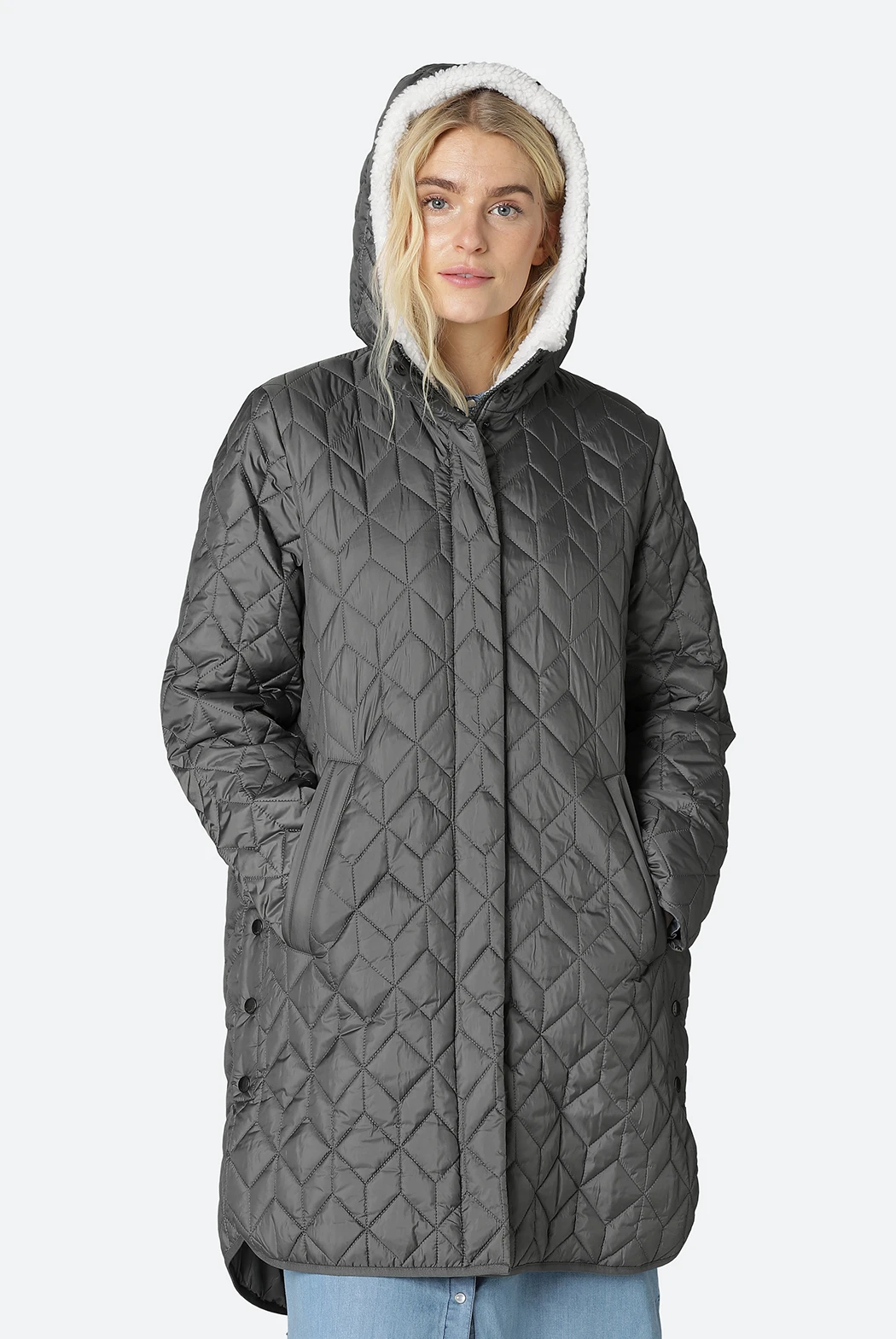 Ilse Jacobsen AERIAL05 Padded Coat - Shadow Ilse Jacobsen AERIAL05 Padded Coat - Shadow