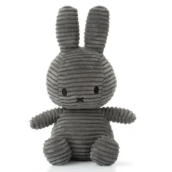 Miffy Miffy Sitting Corduroy Grey Soft Toy 23cm