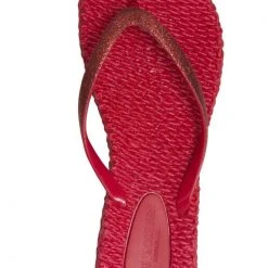 Ilse Jacobsen Deep Red Cheerful Glitter Flip Flops Slipper