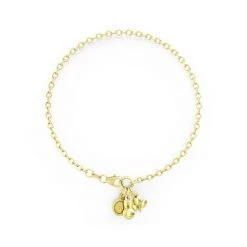 Miffy Miffy 18ct Gold Triple Charm Bracelet