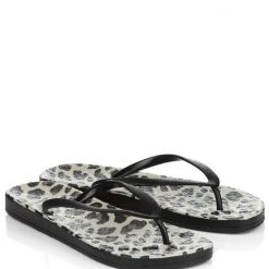 Ilse Jacobsen Flip Flops Black Leopard 4 Ilse Jacobsen Flip Flops Black Leopard