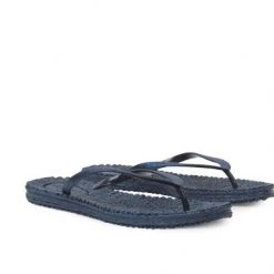 Ilse Jacobsen Glitter Flip Flops - Indigo Blue