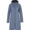 Ilse Jacobsen Long Raincoat - Blue Grayness 2 Ilse Jacobsen Long Raincoat - Blue Grayness