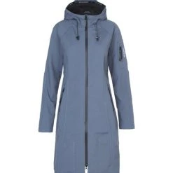 Ilse Jacobsen Long Raincoat - Blue Grayness
