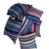 escape Bright Striped Kilim Cushion