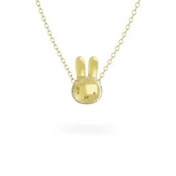 Miffy Miffy Medium 18ct Gold Vermeil Head Necklace
