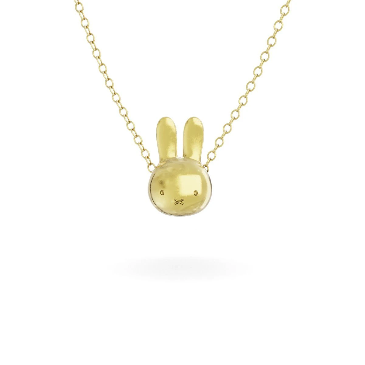 Miffy Miffy Medium 18ct Gold Vermeil Head Necklace Miffy Miffy Medium 18ct Gold Vermeil Head Necklace