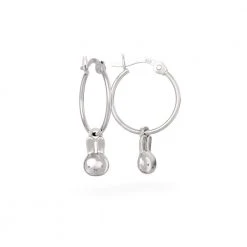 Miffy Miffy Mini Sterling Silver Head Hoop Earrings