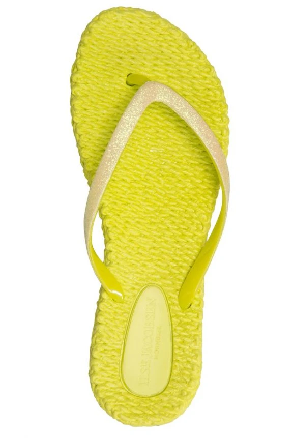 Ilse Jacobsen Lime Cheerful Glitter Flip Flops Ilse Jacobsen Lime Cheerful Glitter Flip Flops