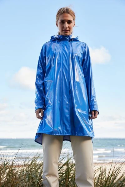 Ilse Jacobsen RAIN71G A'Line Raincoat - Light Regatta Ilse Jacobsen RAIN71G A'Line Raincoat - Light Regatta
