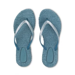 Ilse Jacobsen Lichen Blue Cheerful Glitter Flip Flops