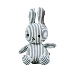 Miffy Denim Stripe Miffy - Medium Toy
