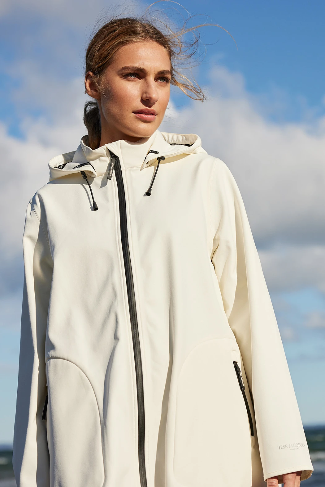 Ilse Jacobsen RAIN128 Raincoat - White Sugar Ilse Jacobsen RAIN128 Raincoat - White Sugar
