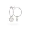 Miffy Miffy Button Hoop Earrings Sterling Silver 1 Miffy Miffy Button Hoop Earrings Sterling Silver