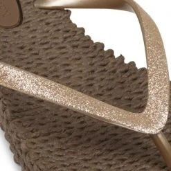 Ilse Jacobsen Cub Brown Cheerful Glitter Flip Flops