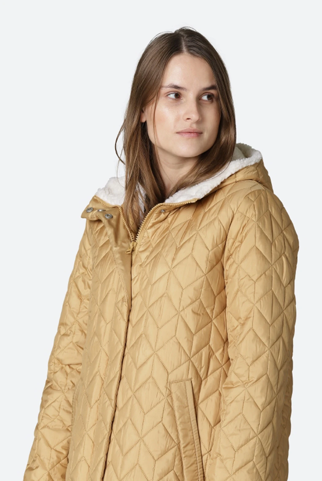 Ilse Jacobsen AERIAL05 Padded Coat - Shadow Ilse Jacobsen AERIAL05 Padded Coat - Shadow