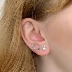 Miffy Miffy Mini Head Stud Earrings Sterling Silver 7 Miffy Miffy Mini Head Stud Earrings Sterling Silver