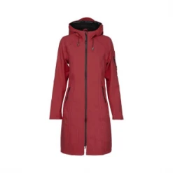 Ilse Jacobsen Dark Red Ilse Jacobsen Long Rhubarb Raincoat 37L