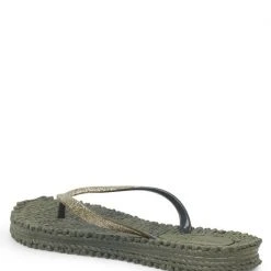 Ilse Jacobsen Army Cheerful Glitter Flip Flops Slipper