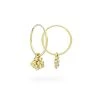 Miffy Miffy 18ct Gold Vermeil Daisy Hoop Earrings