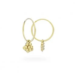 Miffy Miffy 18ct Gold Vermeil Daisy Hoop Earrings