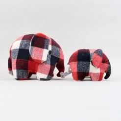 Miffy Red and Blue Checked Elephant – Small