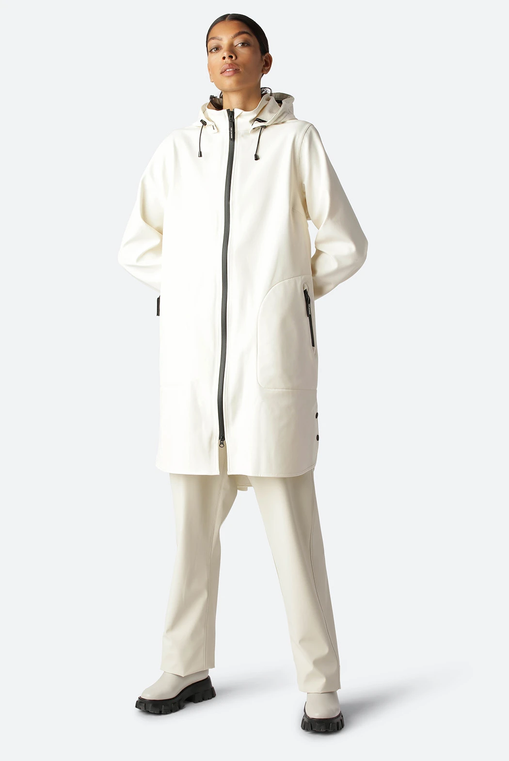 Ilse Jacobsen RAIN128 Raincoat - White Sugar Ilse Jacobsen RAIN128 Raincoat - White Sugar