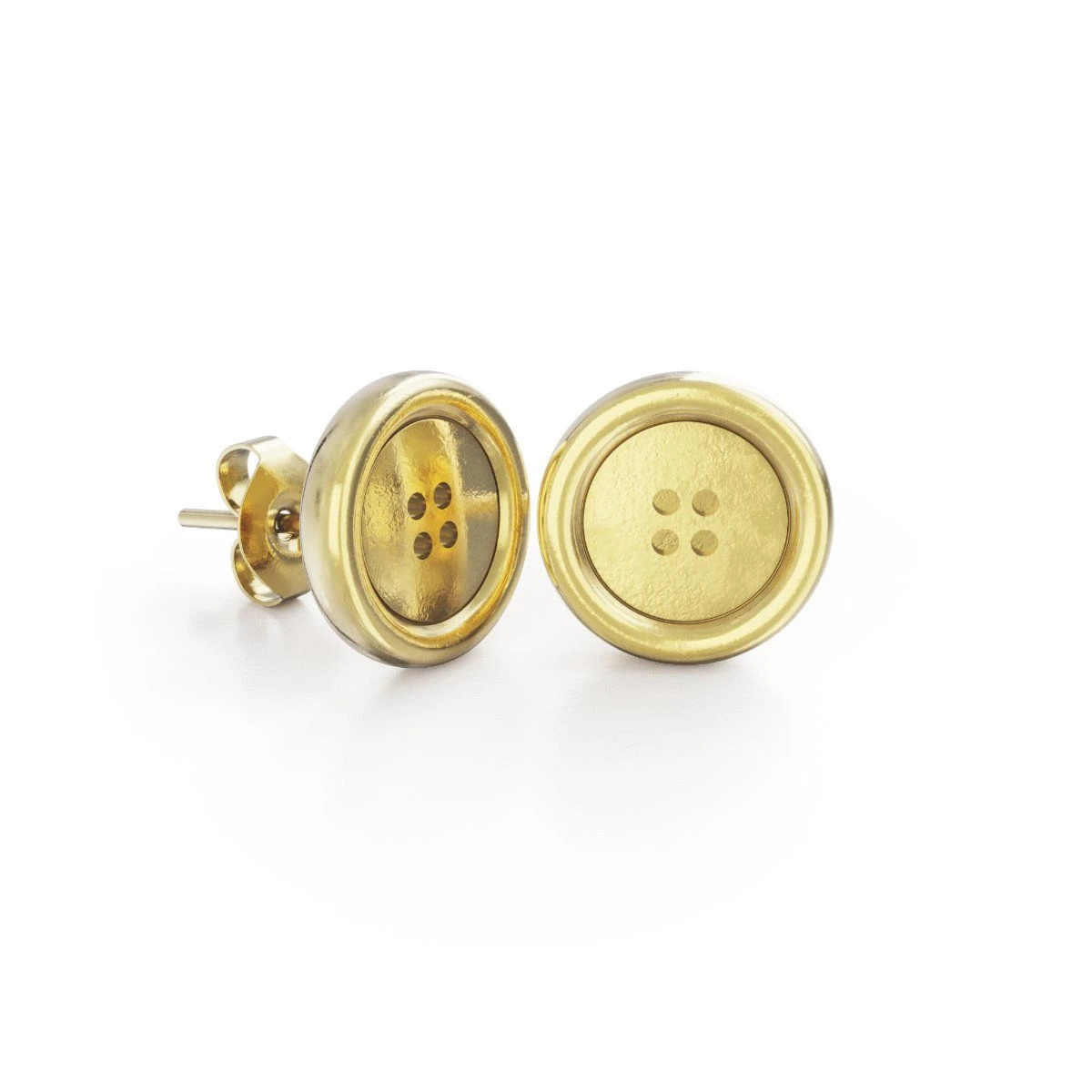 Miffy Miffy Button Stud Earrings 18ct Gold Vermeil Miffy Miffy Button Stud Earrings 18ct Gold Vermeil