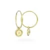 Miffy Miffy 18ct Gold Vermeil Button Hoop Earrings