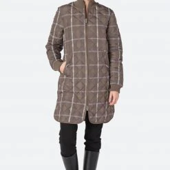 Ilse Jacobsen ART06 Tartan Padded Quilt Coat Falcon 7 Ilse Jacobsen ART06 Tartan Padded Quilt Coat Falcon