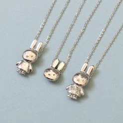 Miffy Miffy Sterling Silver Flower Body Necklace