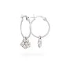 Miffy Miffy Sterling Silver Daisy Hoop Earrings 2 Miffy Miffy Sterling Silver Daisy Hoop Earrings