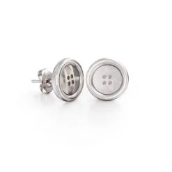 Miffy Miffy Button Stud Earrings Sterling Silver