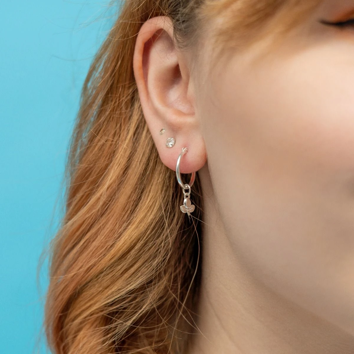 Miffy Miffy Sterling Silver Tulip Hoop Earrings Miffy Miffy Sterling Silver Tulip Hoop Earrings