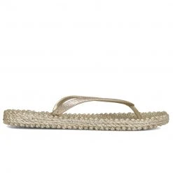 Ilse Jacobsen Cheerful Glitter Flip Flops Platin