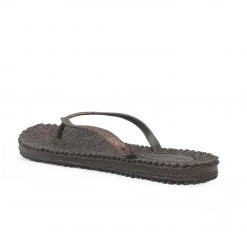 Ilse Jacobsen Cheerful Glitter Flip Flops - Prune