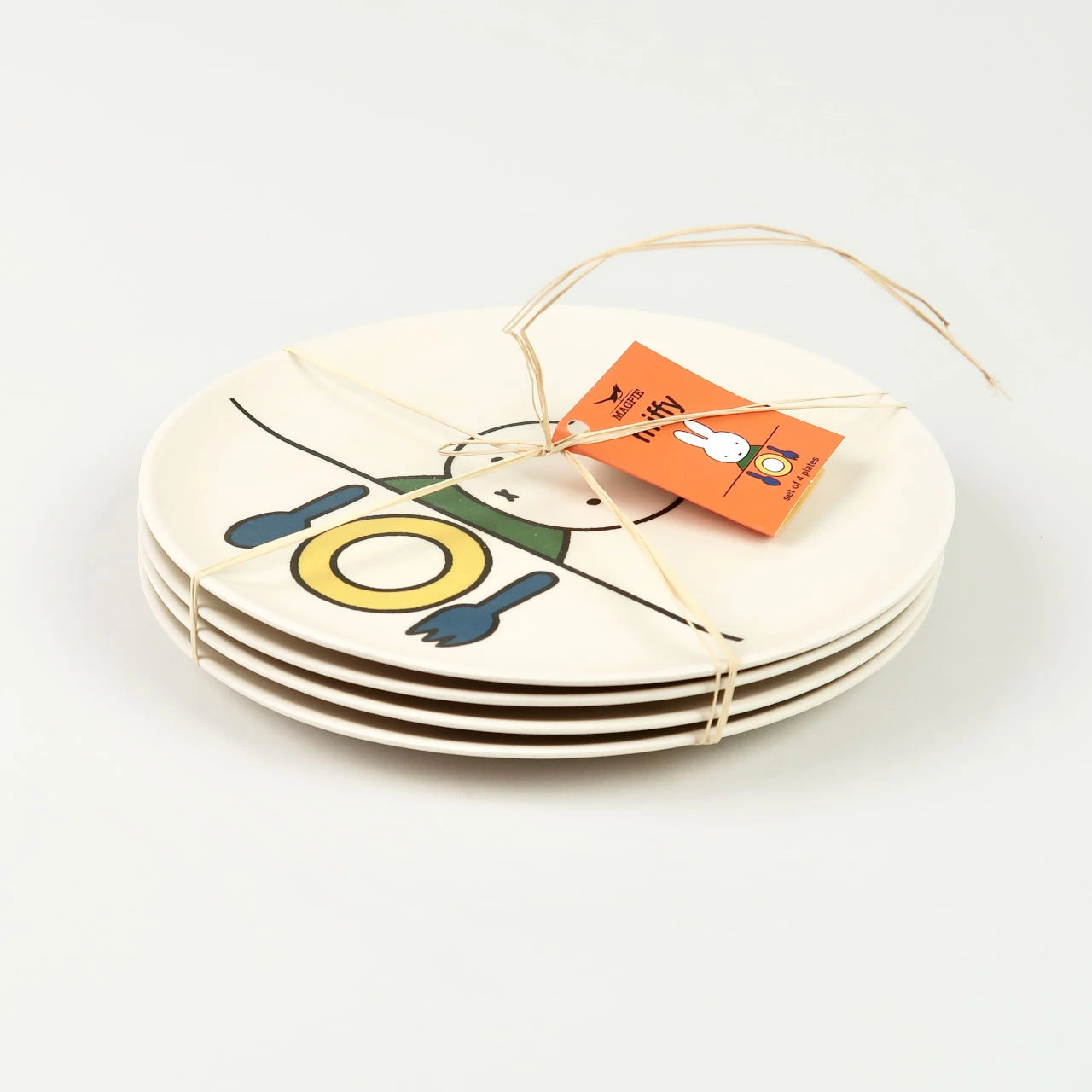 Miffy Miffy - Set of 4 Bamboo Plates - Food Miffy Miffy - Set of 4 Bamboo Plates - Food