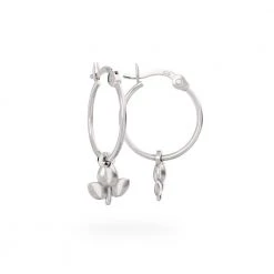 Miffy Miffy Sterling Silver Tulip Hoop Earrings