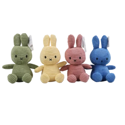 Miffy Corduroy Dusky Rose Miffy - Medium Toy