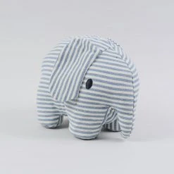 Miffy Denim Stripe Elephant Toy 8 Miffy Denim Stripe Elephant Toy