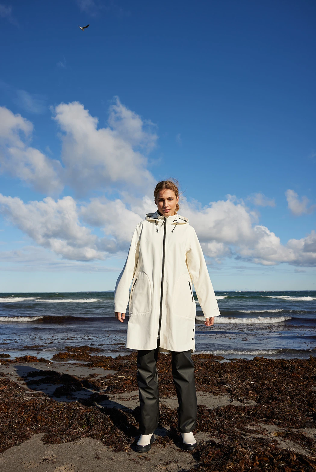 Ilse Jacobsen RAIN128 Raincoat - White Sugar Ilse Jacobsen RAIN128 Raincoat - White Sugar