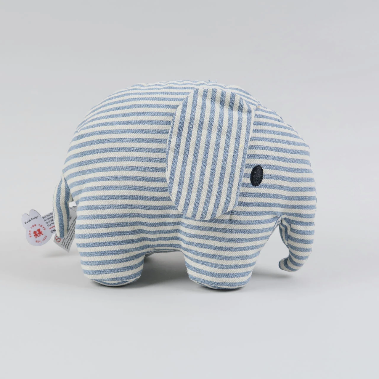 Miffy Denim Stripe Elephant Toy 4 Miffy Denim Stripe Elephant Toy