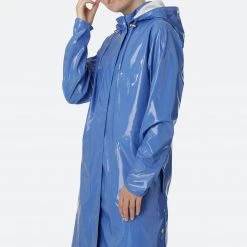 Ilse Jacobsen RAIN71G A'Line Raincoat - Light Regatta 4 Ilse Jacobsen RAIN71G A'Line Raincoat - Light Regatta