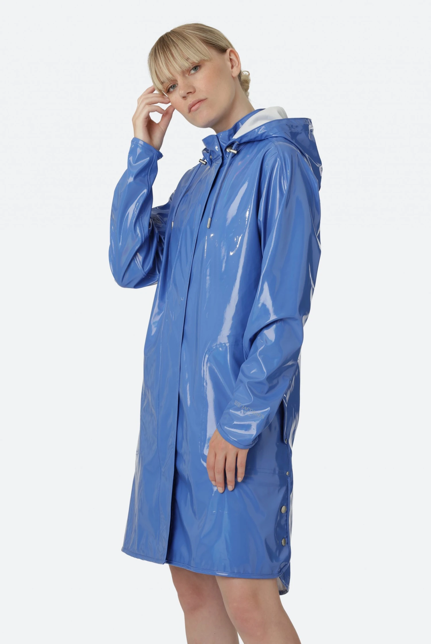 Ilse Jacobsen RAIN71G A'Line Raincoat - Light Regatta Ilse Jacobsen RAIN71G A'Line Raincoat - Light Regatta