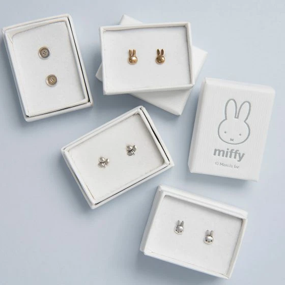 Miffy Miffy Mini Head Stud Earrings Sterling Silver 4 Miffy Miffy Mini Head Stud Earrings Sterling Silver